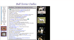 Desktop Screenshot of bullterrierdallas.com