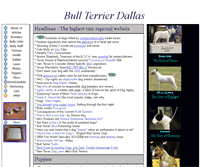 Tablet Screenshot of bullterrierdallas.com